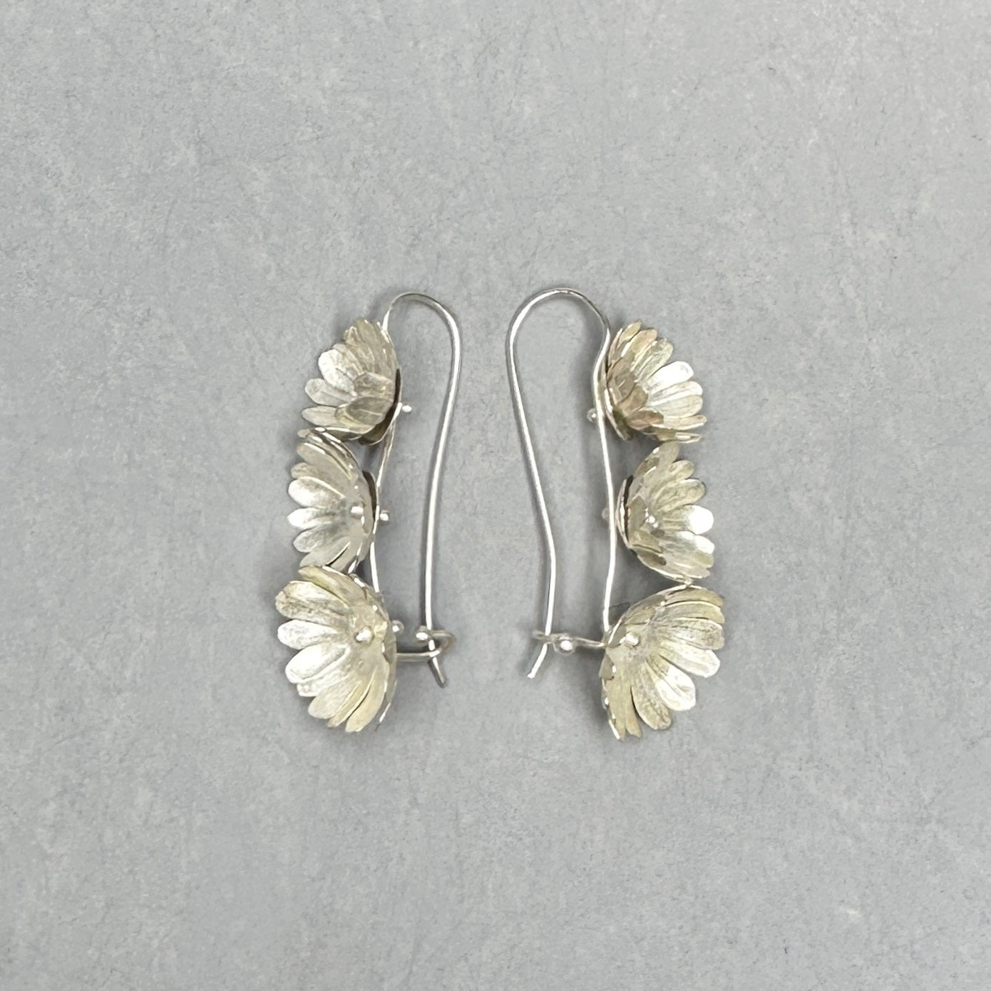 Fiori Earrings -3- Silver