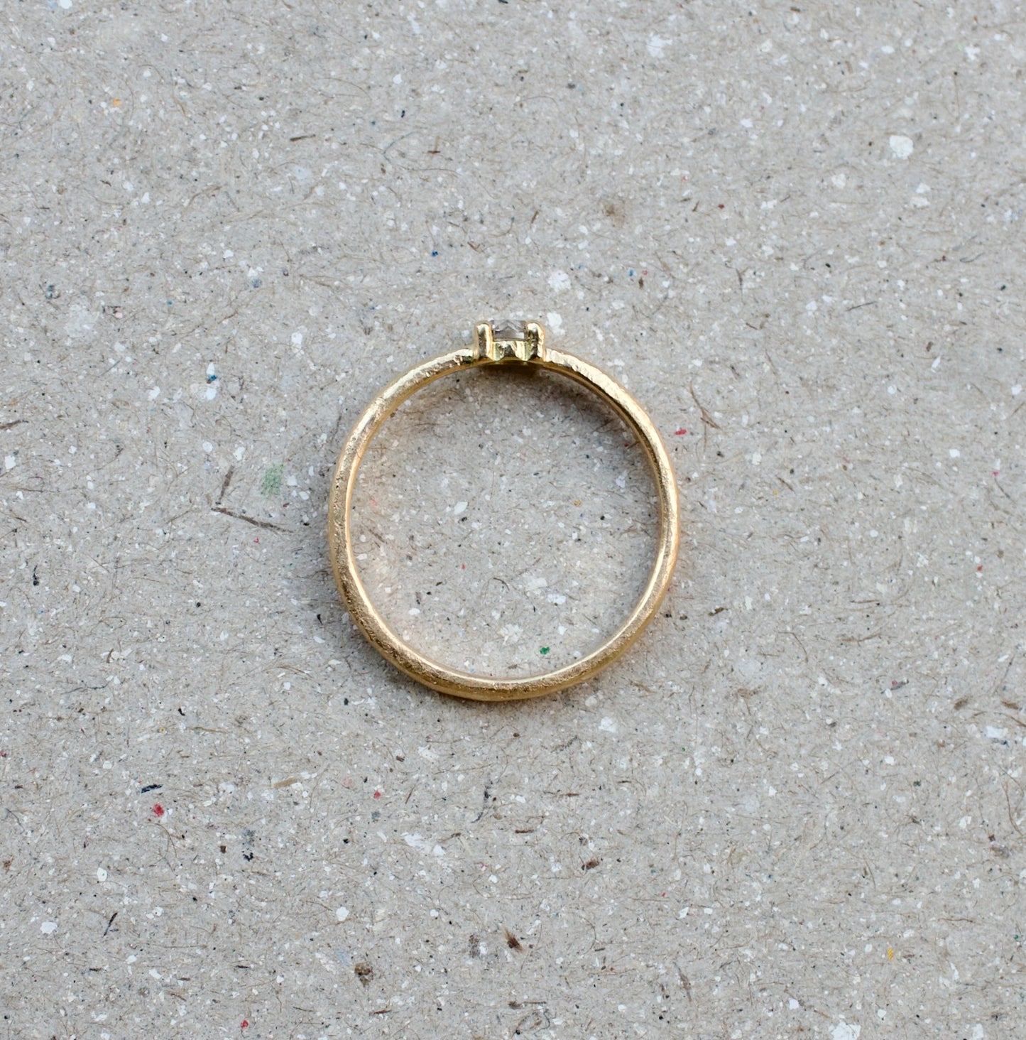Rose Cut Diamond 18ct Yellow Gold Ring