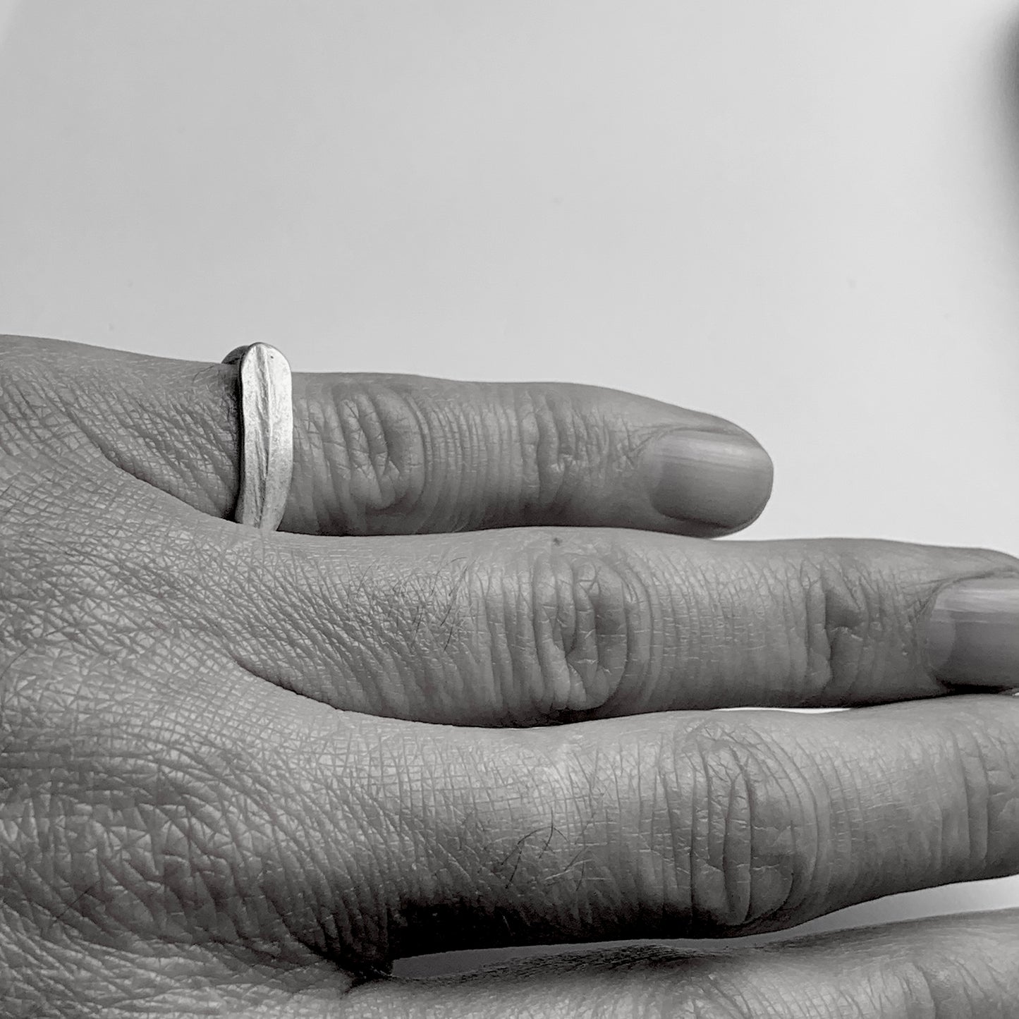 Journal Ring-Leaf No.4 -Silver