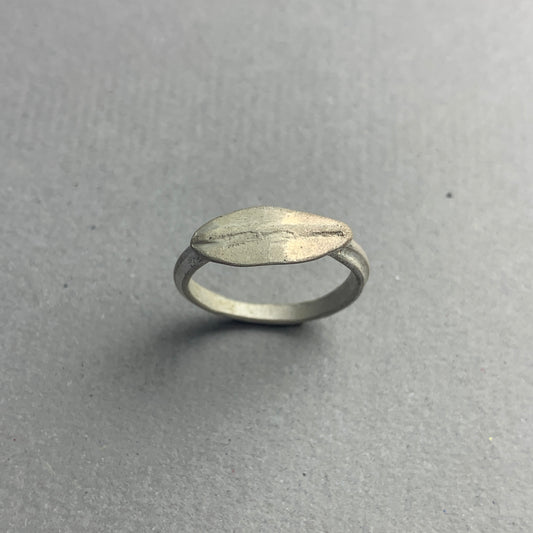 Journal Ring-Leaf No.1 -Silver