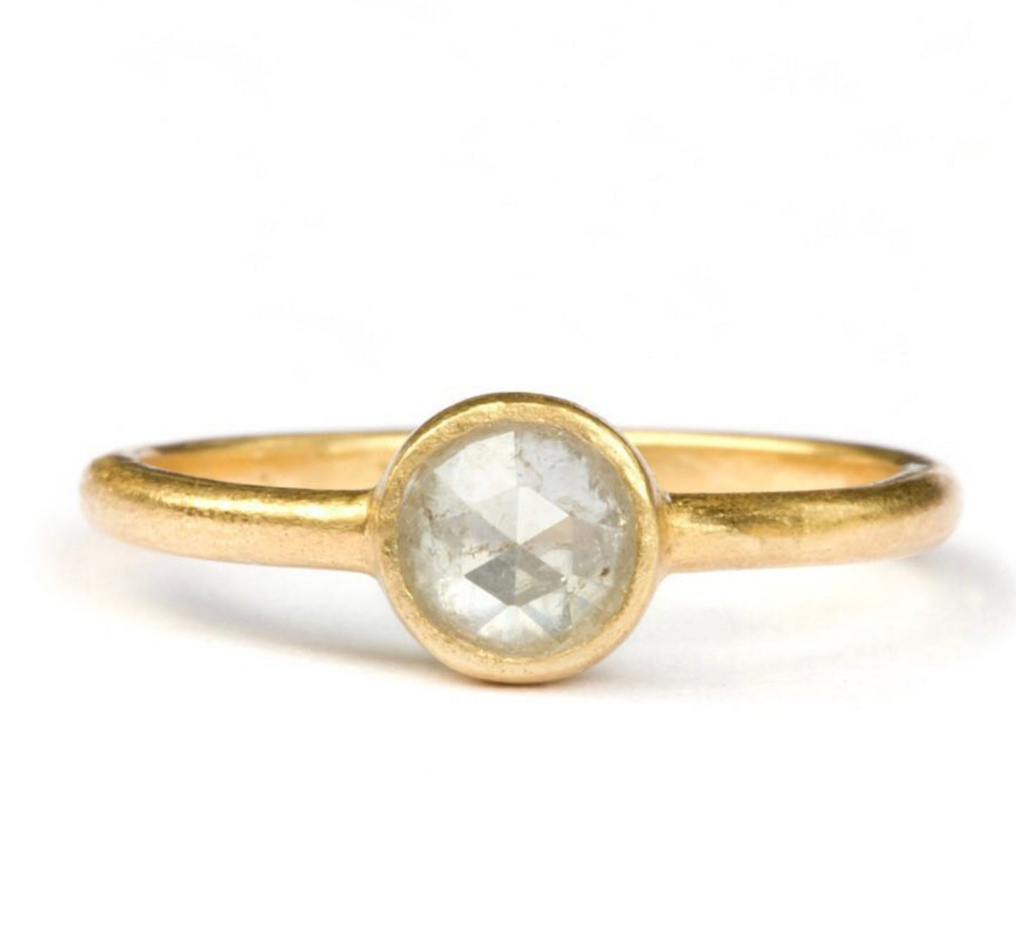 Diamond Ring- Rose cut, 18ct Yellow Gold