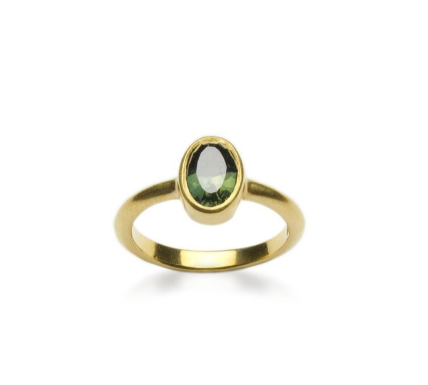 Sapphire Oval Gold Ring