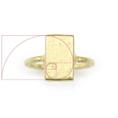 Golden Ratio Ring ~ 9ct Solid Yellow Gold