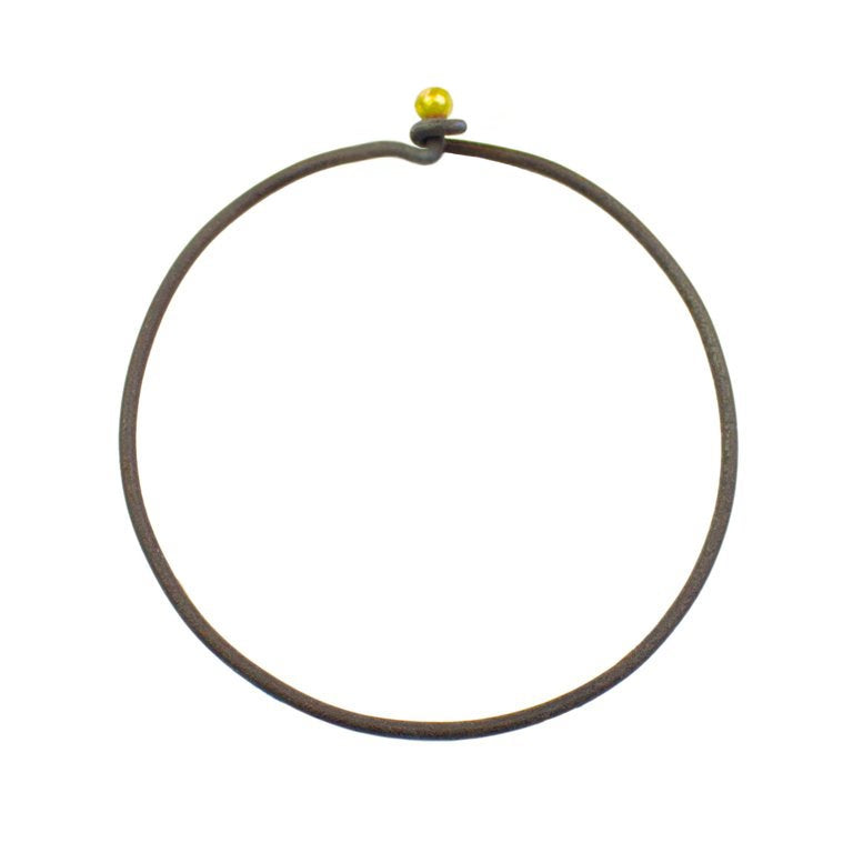 Ulno Bangle ~ Iron & 18ct Gold