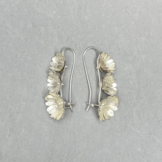 Fiori Earrings -3- Silver