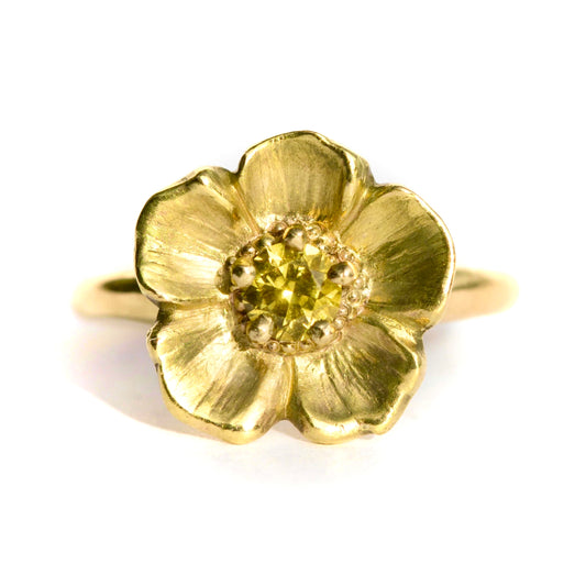 Buttercup Ring- Sapphire 18ct Gold