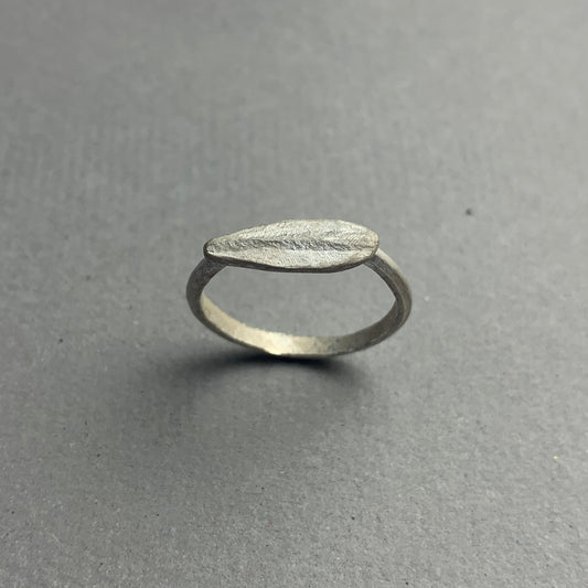 SOLD OUT Journal Ring-Leaf No.5-Silver