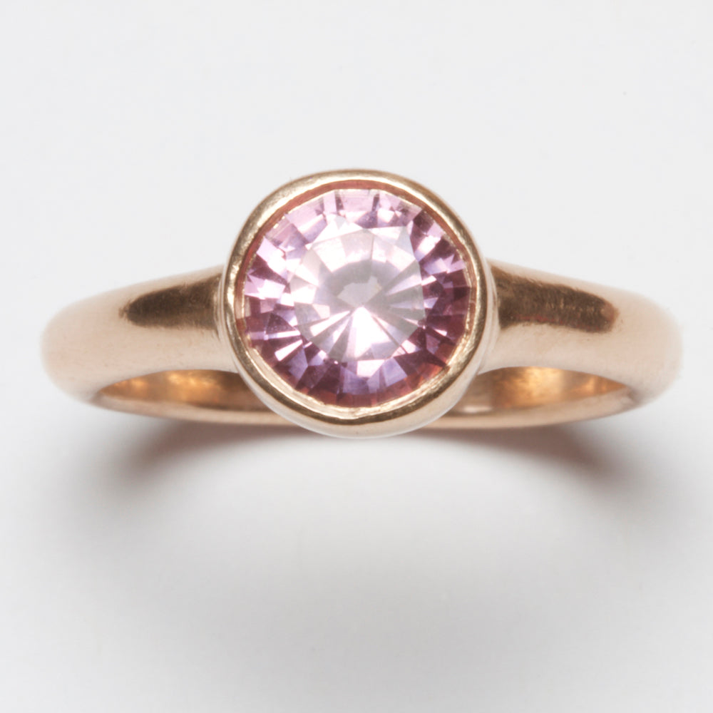 SOLD Pink Sapphire Rose Gold Ring