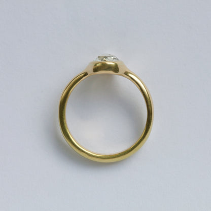 SOLD Antique rose cut diamond - 18ct gold ring