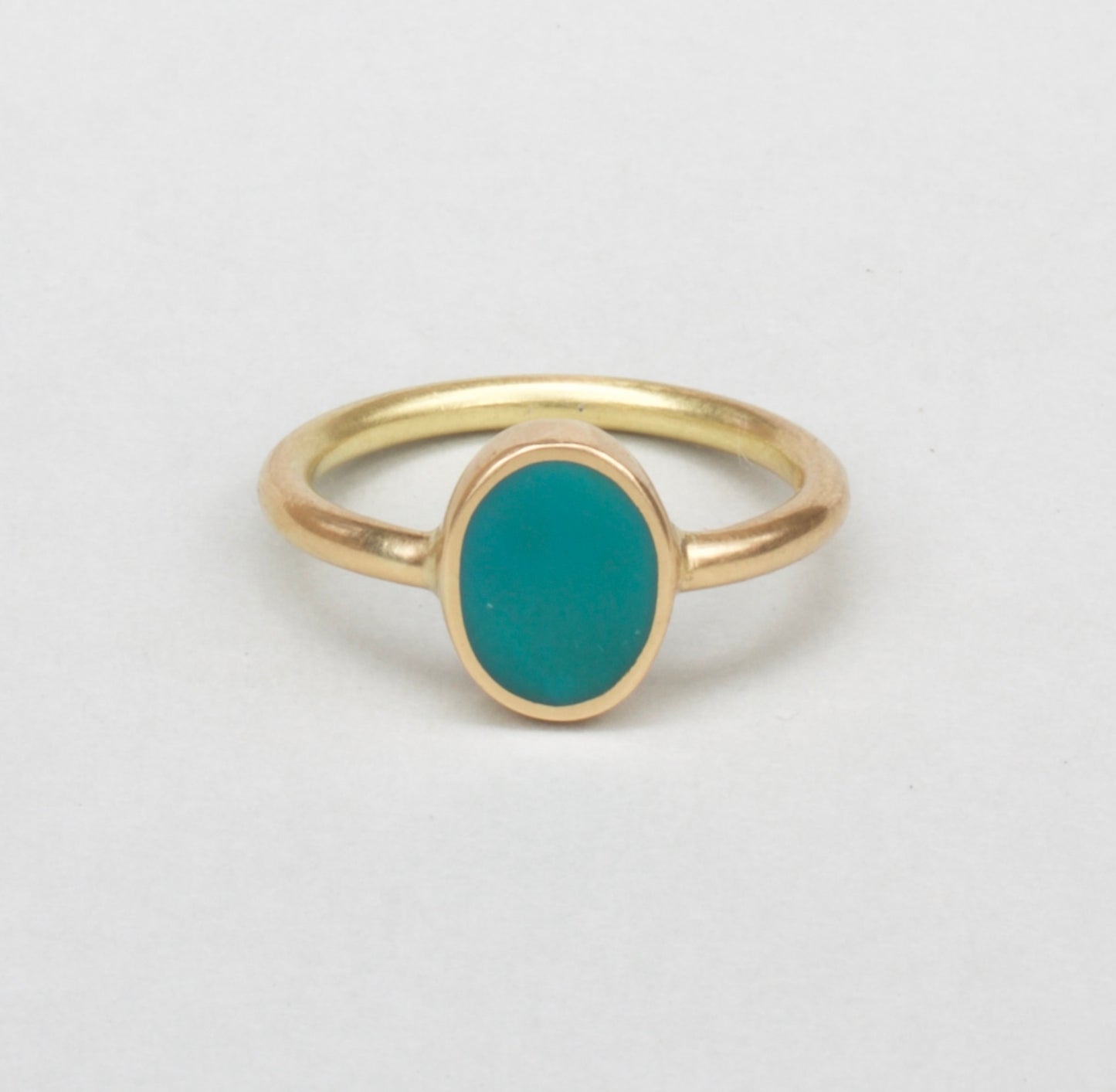 Tablo Ring - Turquoise 18ct Gold