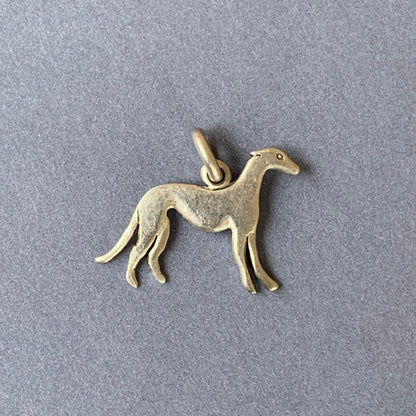 Tiny Sighthound Pendant - Silver