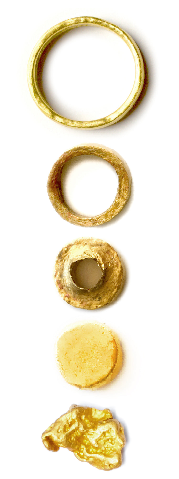 Good Ring- From One Natural Gold Nugget