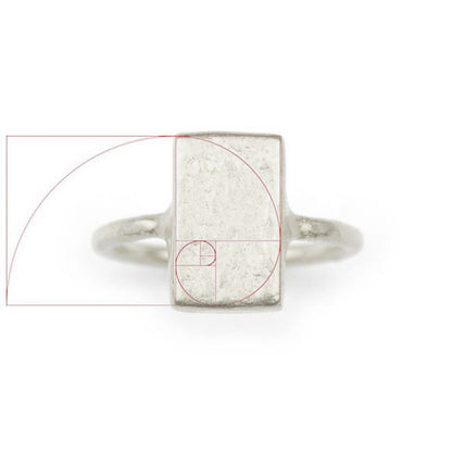 Golden Ratio Ring ~ Pure Silver