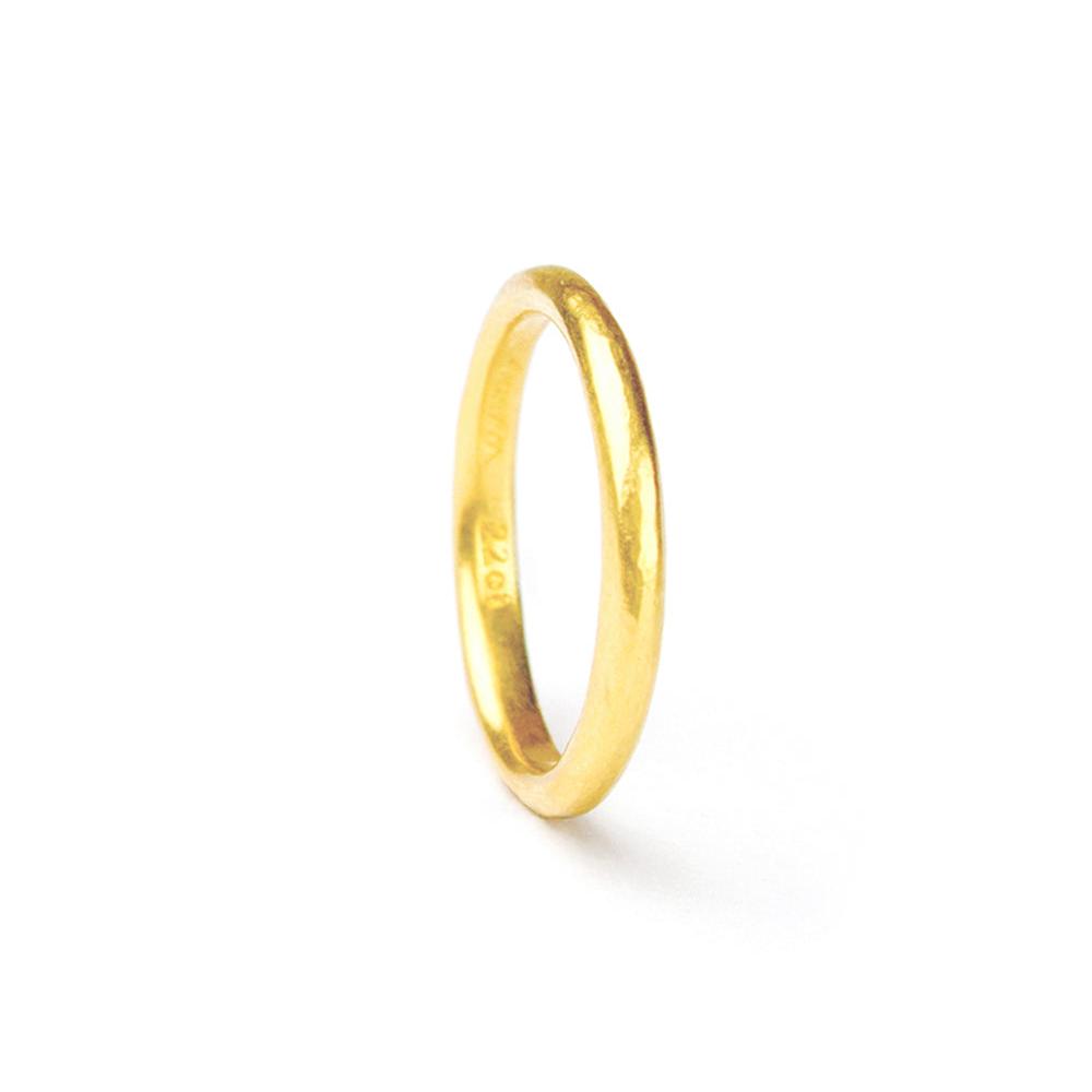 Best Ring -Recycled 22ct Solid Yellow Gold 2.5mm