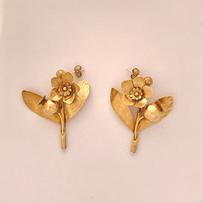 SOLD OUT Sprig Earring- Gold Plated